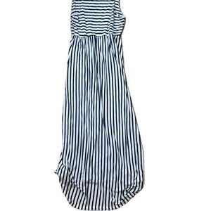 JOLIE Maxi Dress black and white striped sleeveless maxi dress small